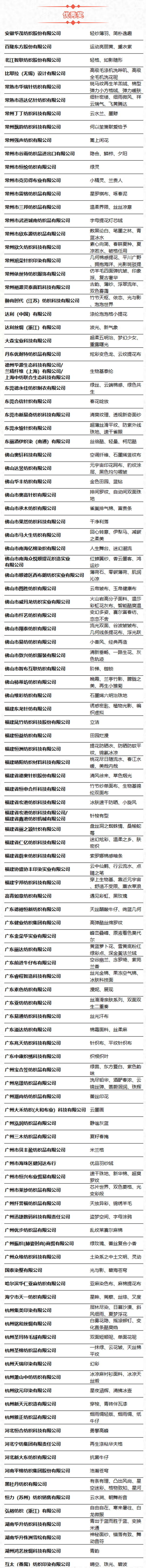 第49屆（2024春夏）中國(guó)流行面料入圍評(píng)審獲獎(jiǎng)名單出爐！