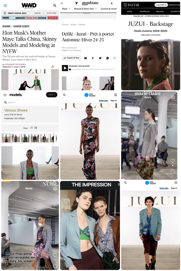 中國芍藥綻放2024秋冬紐約時裝周 王陶攜手梅耶&middot;馬斯克奉上玖姿JUZUI&ldquo;繁花&rdquo;大秀