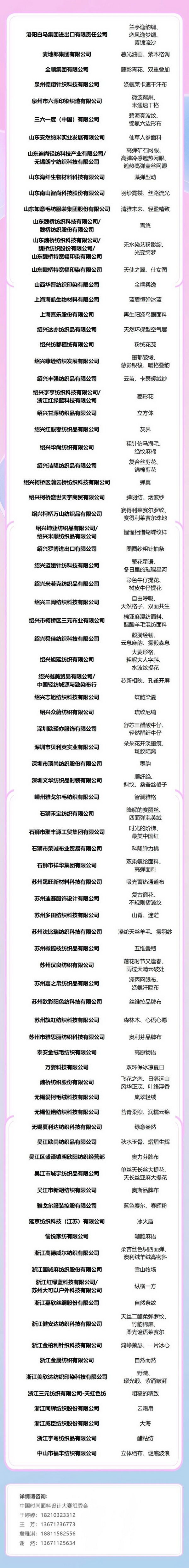 重磅出爐！2025中國時尚面料設計大賽獲獎名單